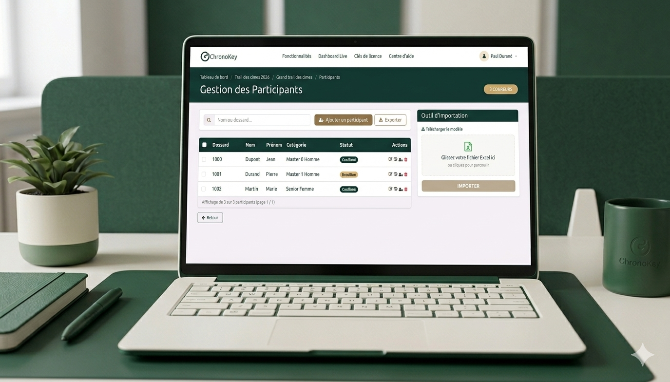 Gestion des participants