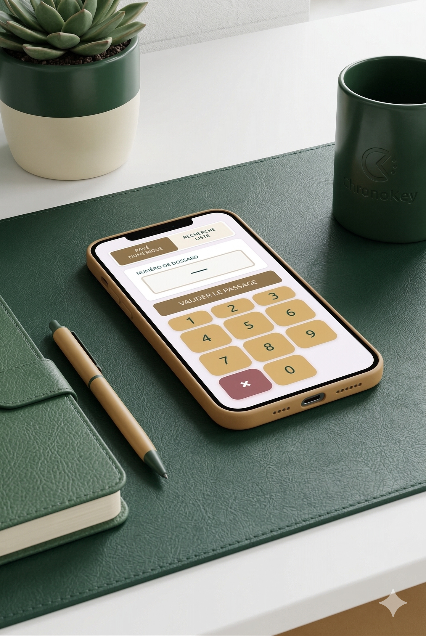 Saisir le numéro de dossard au passage